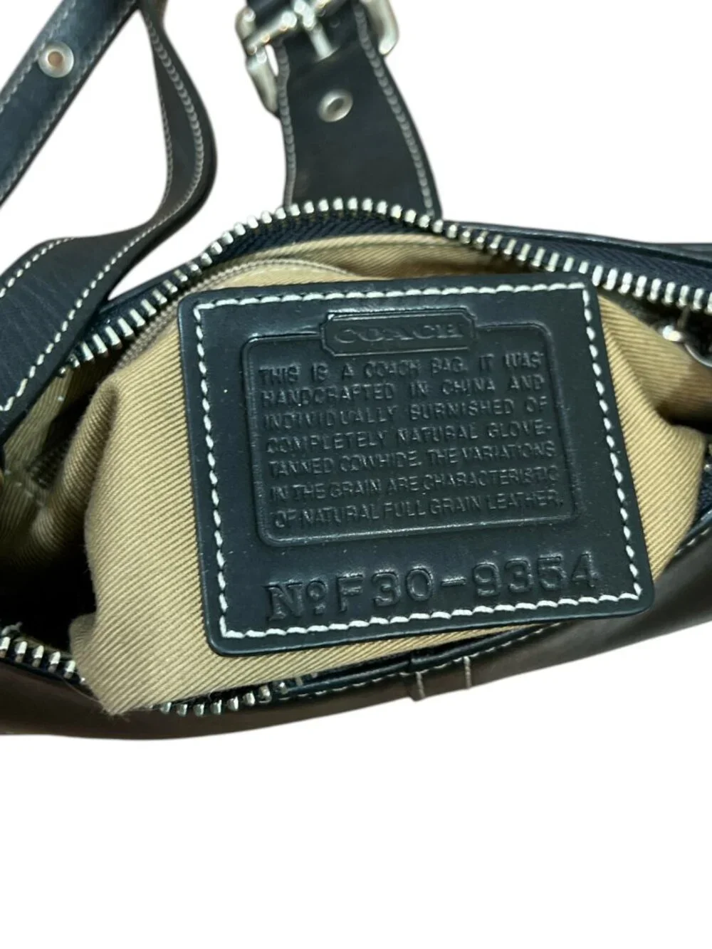 Vintage Coach 9354 Leather Soho Small Buckle Shoulder Bag Black Pre-Loved